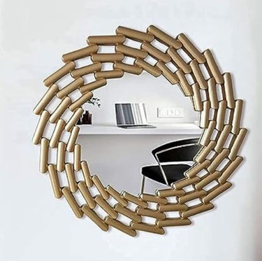 The Metallic Puffs Mirror (30 x 30 Inches)